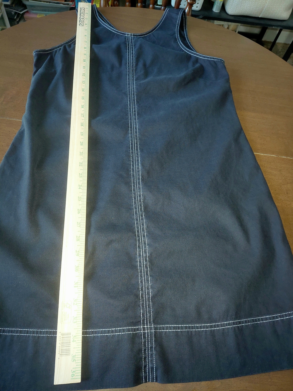 EUC SZ L Tommy Bahama Black Palm-A-Dora Sleeveless Sheath Dress Linen Tencel - Picture 11 of 12